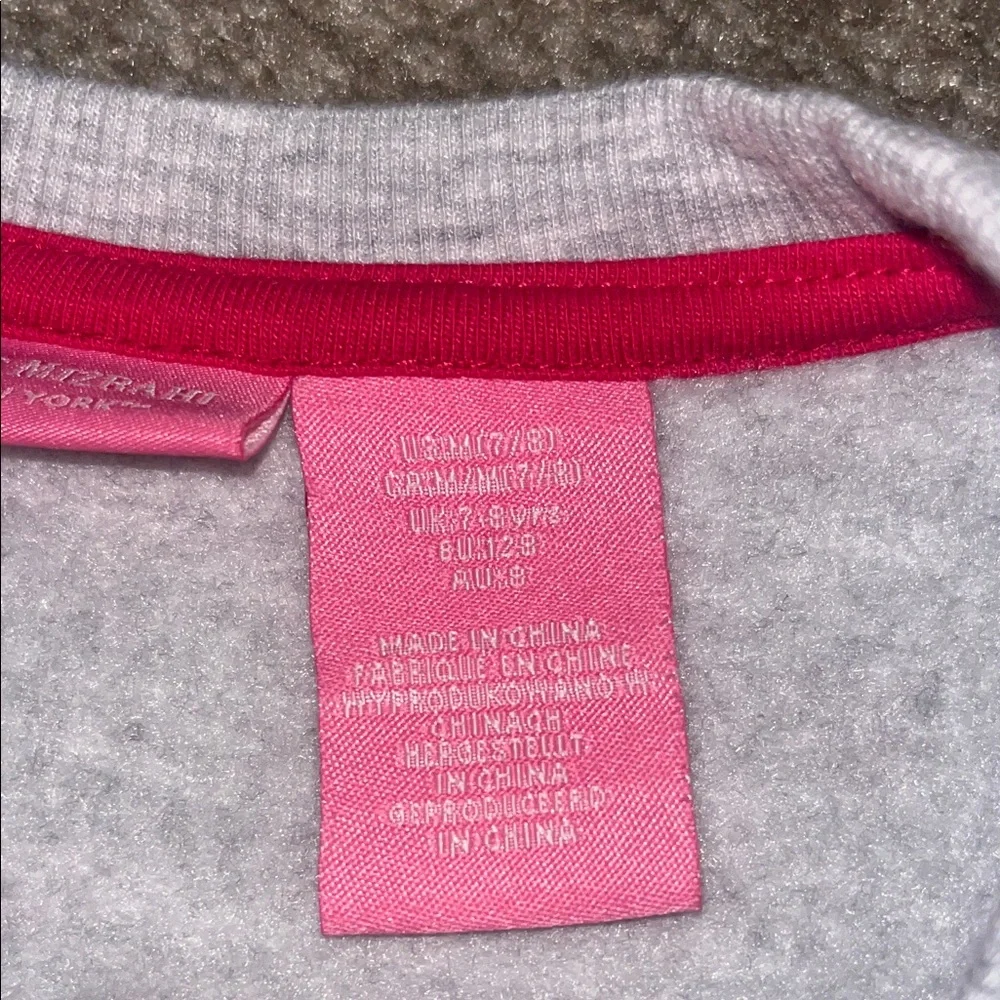 Isaac Mizrahi Gray Heart Print Kids Sweatshirt (7/8)